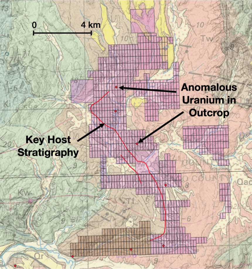 coyote basin property geology map